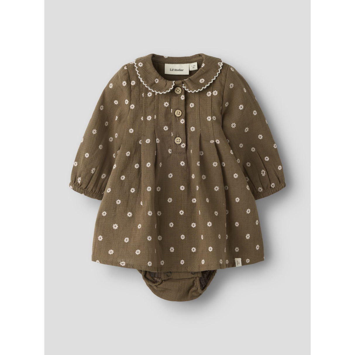 Lil'Atelier Teak Nbfhulla Ls Loose Body Kjole Lil