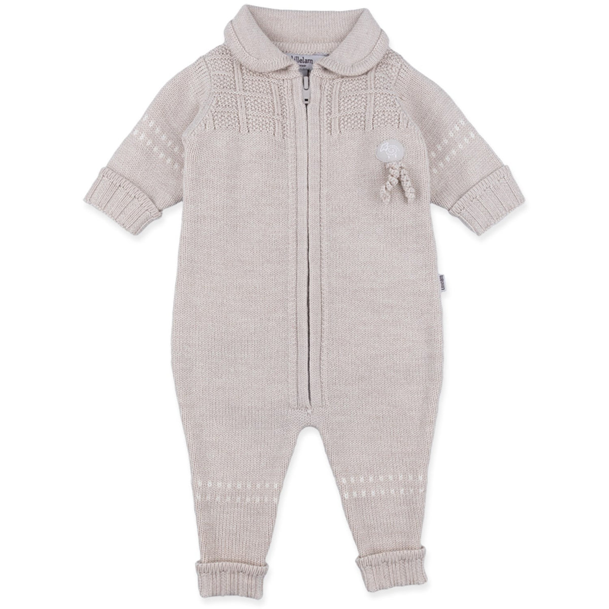 Lillelam Light Beige Babysuit Classic