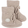 Lillelam Light Beige Baby Booties Classic