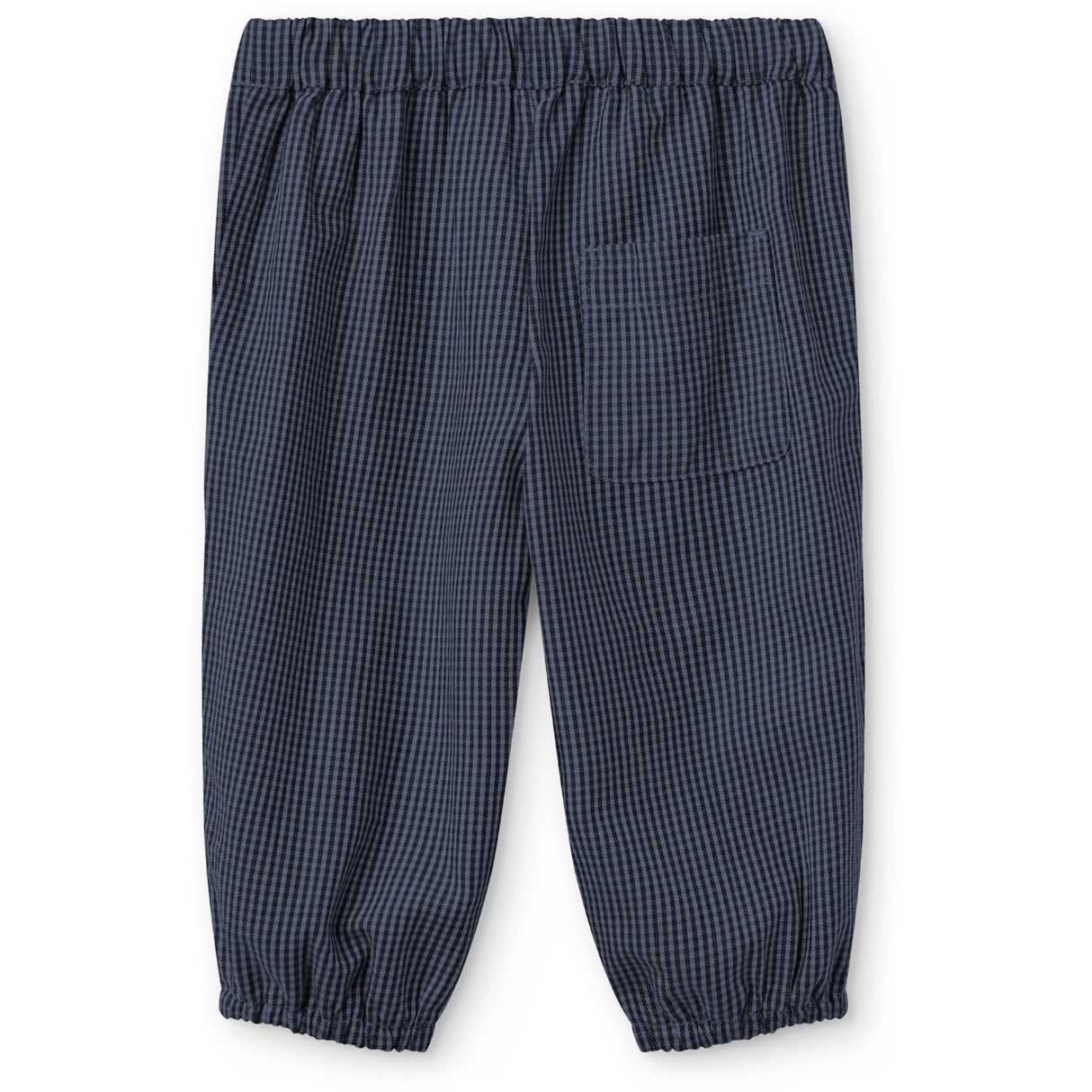 COPENHAGEN COLORS Brown Blue Check Comb. Checkered Baby Sett M/ Bluse M/ Halsbånd & Bukser