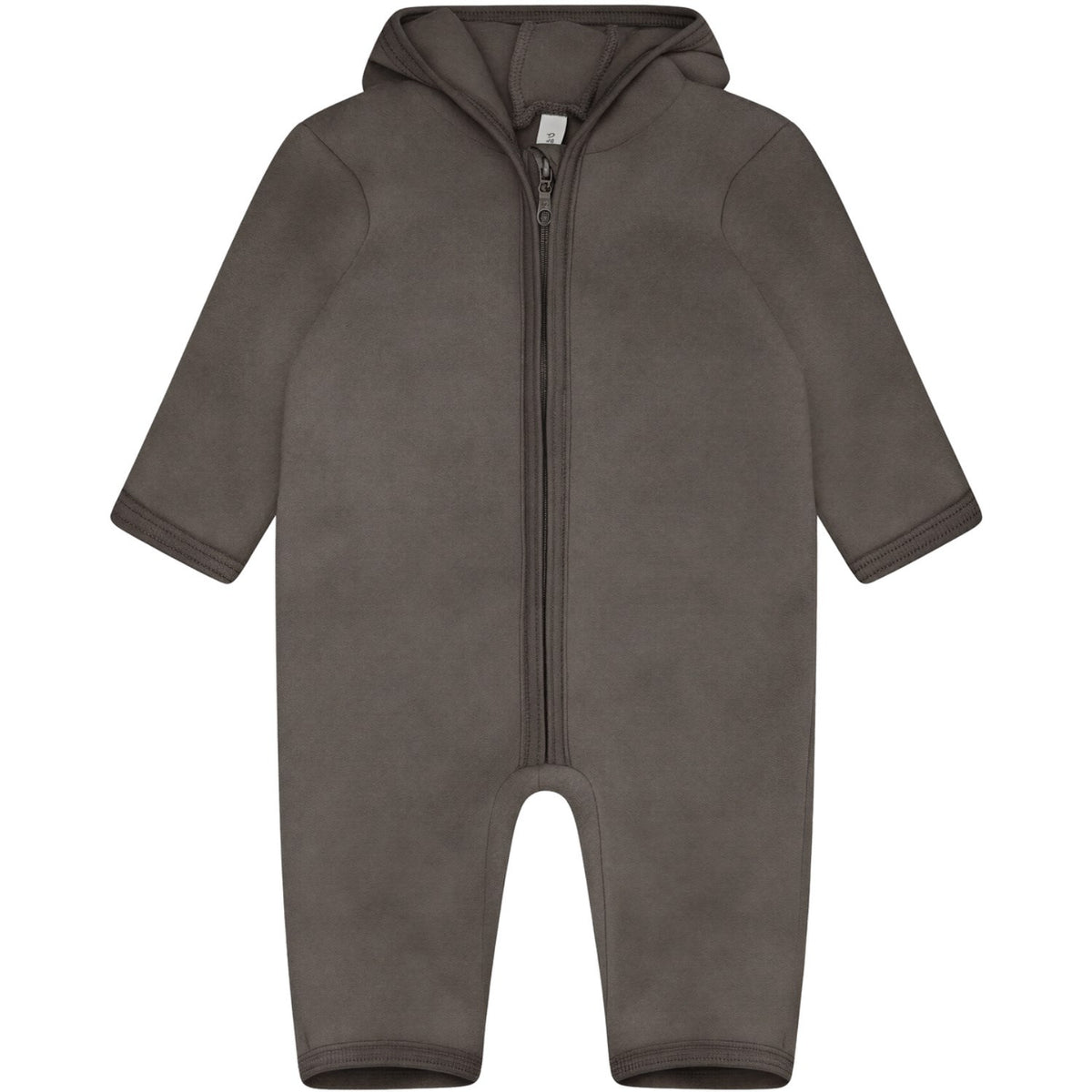 Huttelihut Brown Melange Klapvogn Drakt Ears Bomull Fleece
