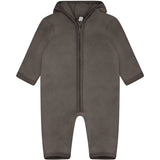 Huttelihut Brown Melange Klapvogn Drakt Ears Bomull Fleece