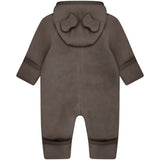 Huttelihut Brown Melange Klapvogn Drakt Ears Bomull Fleece