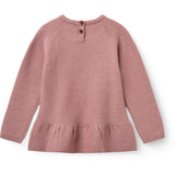 COPENHAGEN COLORS Winter Rose Merino Strikket Frill Bluse