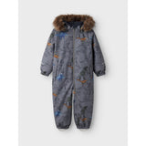 Name It Mockingbird Dinosaur Snow10 Snødress AOP Fo Noos