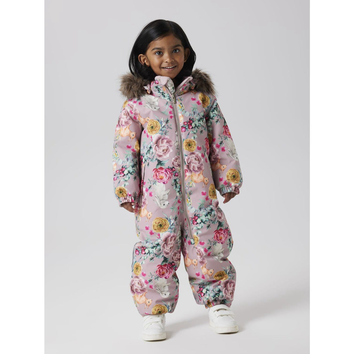 Name It Woodrose Flower Rabbit Nmfsnow10 Drakt Aop Fo Noos