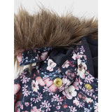 Name It Dark Sapphire Flower Snow10 Snowdress AOP Fo Noos