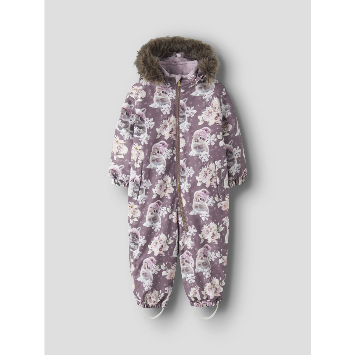 Name It Grape Shake Snow Bunny Nmfsnow10 Drakt Aop Fo Noos