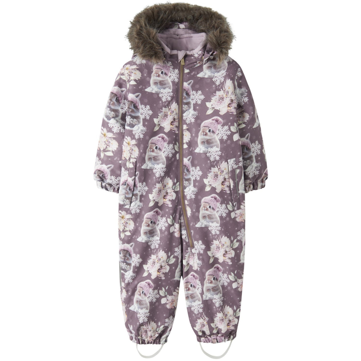 Name It Grape Shake Snow Bunny Nmfsnow10 Drakt Aop Fo Noos