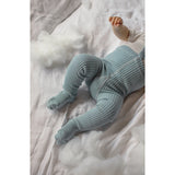 Silly Silas Hippy Footed Strømpebukser Med Braces Misty Blue