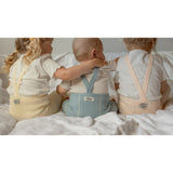 Silly Silas Hippy Footed Strømpebukser Med Braces Misty Blue