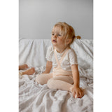 Silly Silas Hippy Footed Strømpebukser Med Braces Silky Peach