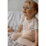 Silly Silas Hippy Footed Strømpebukser Med Braces Silky Peach