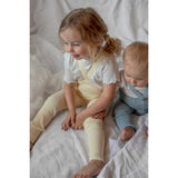Silly Silas Hippy Footless Strømpebukser Med Braces Lemon Icing
