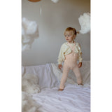 Silly Silas Granny Teddybjørn Footless Strømpebukser Med Braces Silky Peach