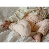 Silly Silas Granny Teddybjørn Footless Strømpebukser Med Braces Silky Peach