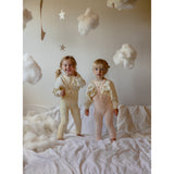 Silly Silas Granny Teddybjørn Strømpebukser Med Braces Silky Peach