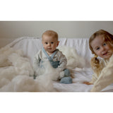 Silly Silas Granny Teddybjørn Strømpebukser Med Braces Misty Blue