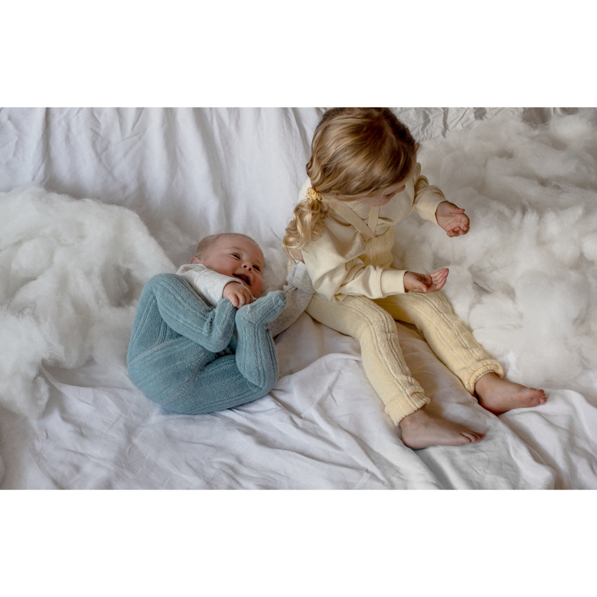 Silly Silas Granny Teddybjørn Strømpebukser Med Braces Misty Blue