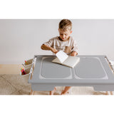 Duck Woodworks Grey Sensory Table Med 2 Boxes Included