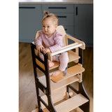 Duck Woodworks Black Foldbar EC Kitchen Tower Med Højt Stol Addon Sett