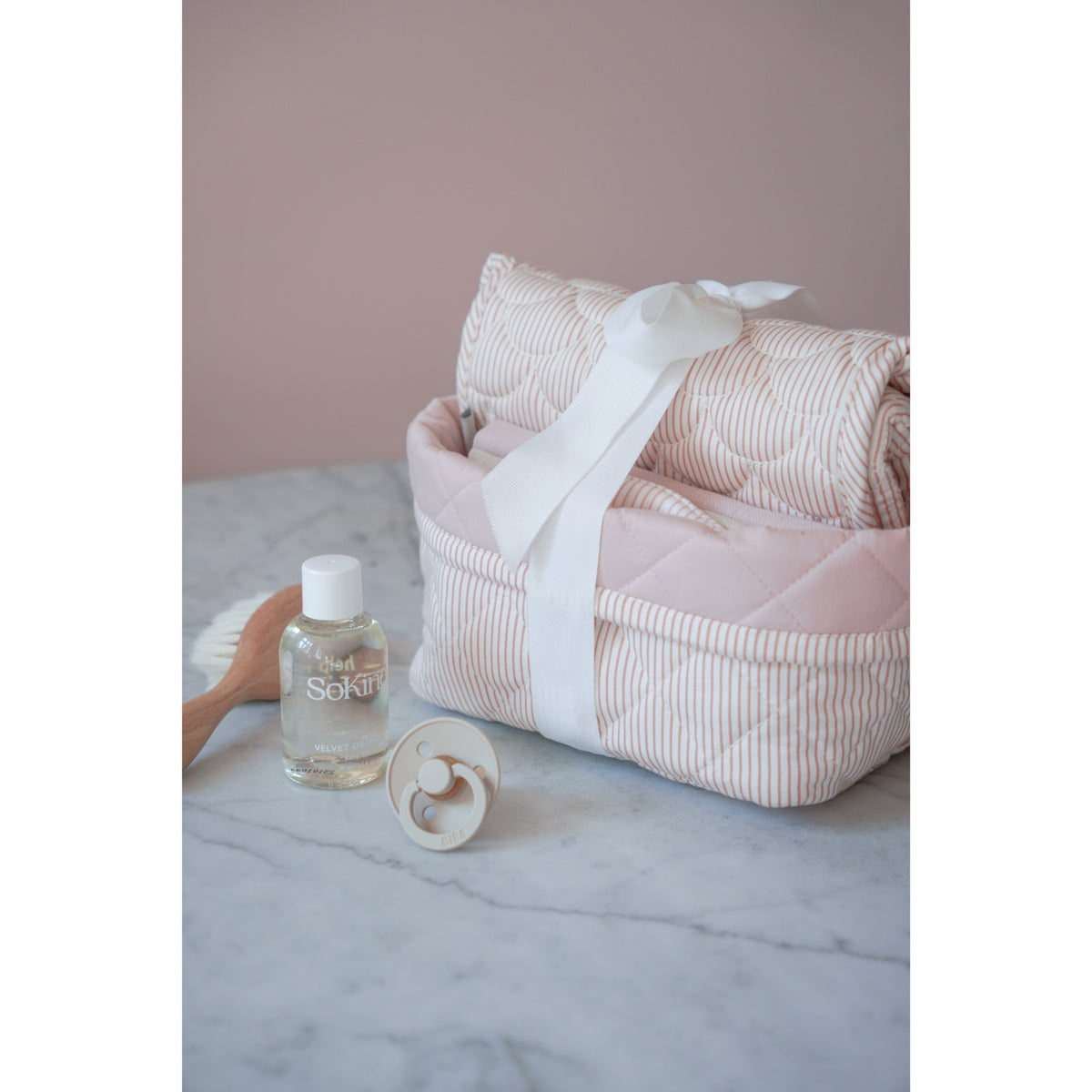 Cam Cam Copenhagen Classic Stripes Rose Baby Care Gave Sett