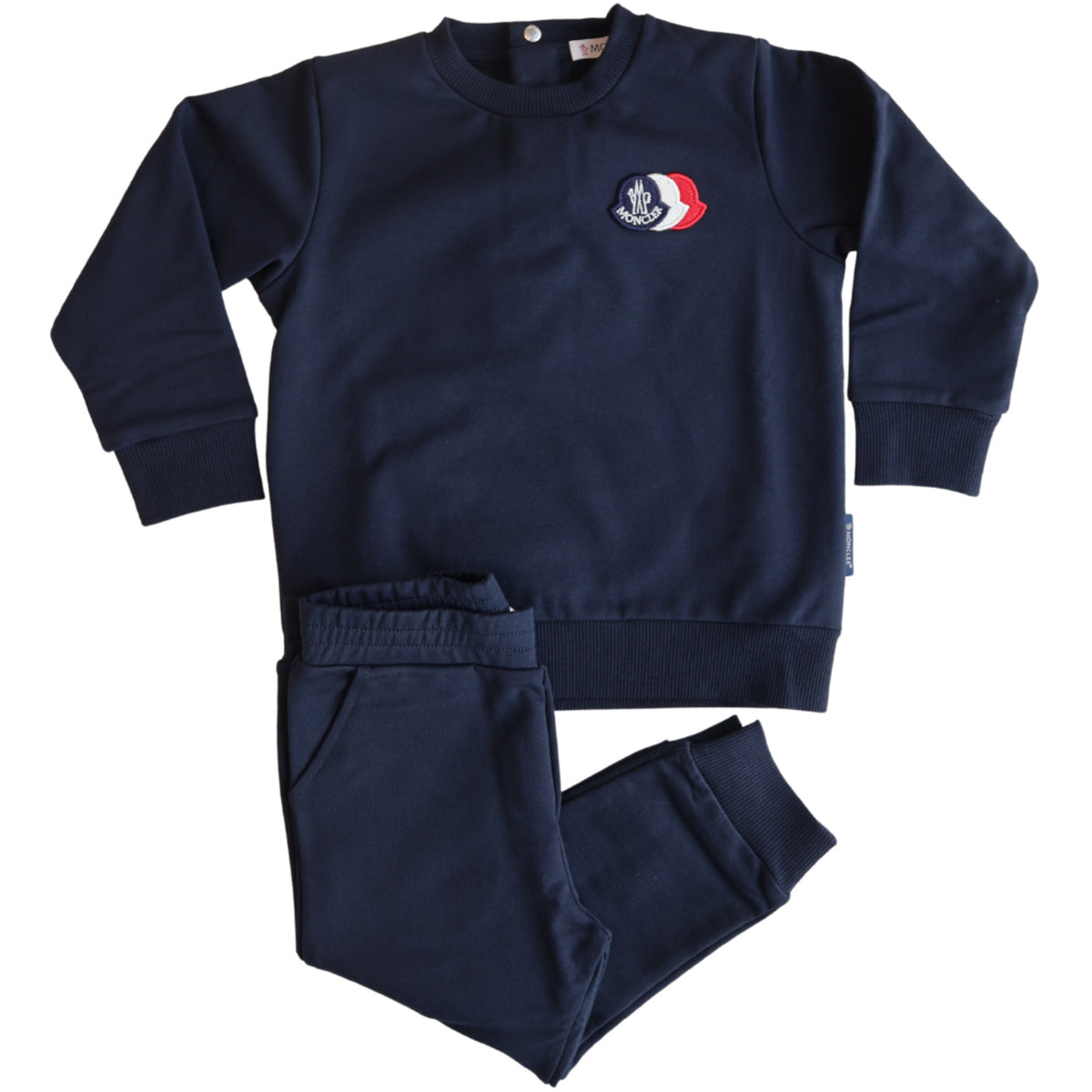 Moncler Navy Knitwear Clothing Ensemble Sett