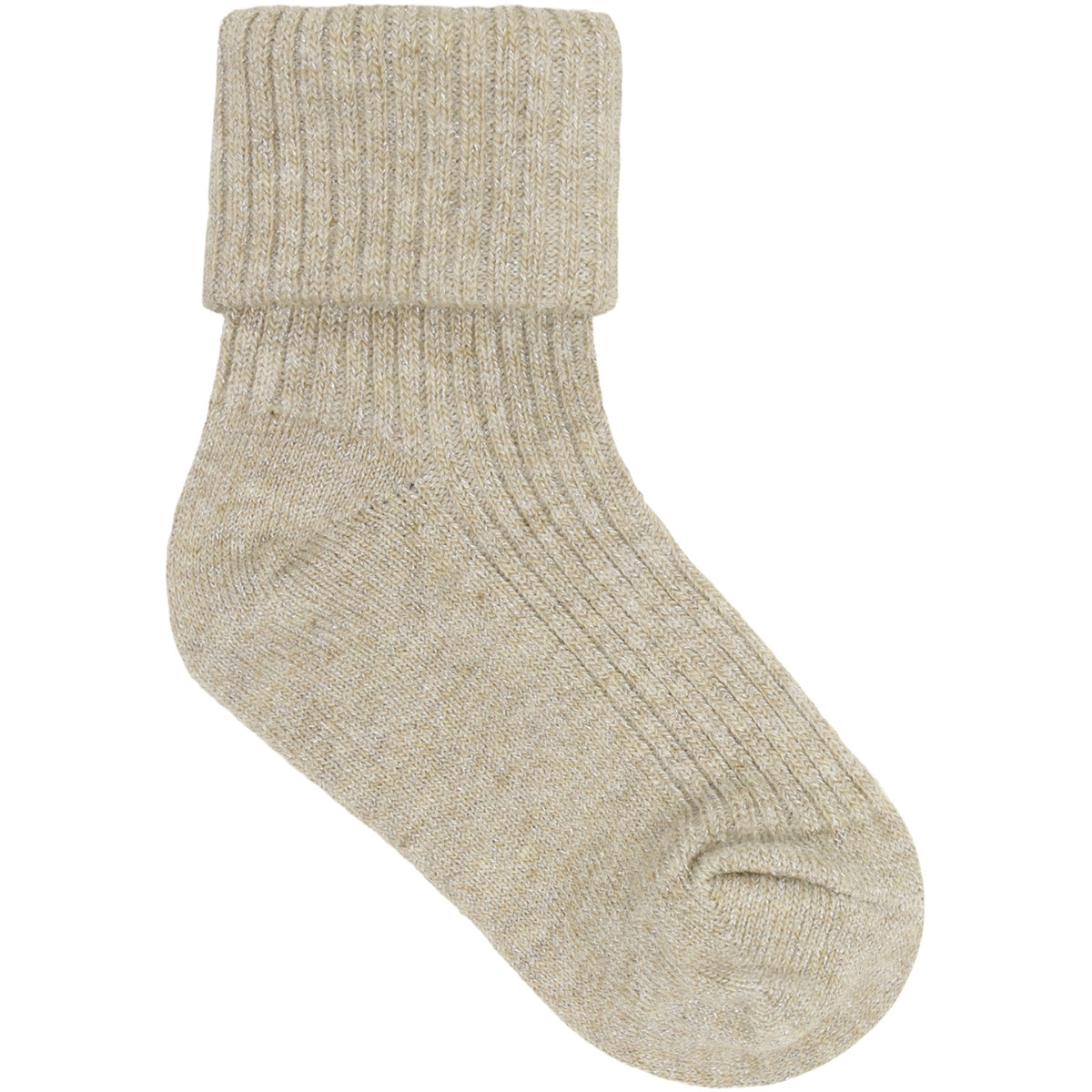 Minymo Silver Mink Baby Rib Strømper W.Glit (2-Pack)