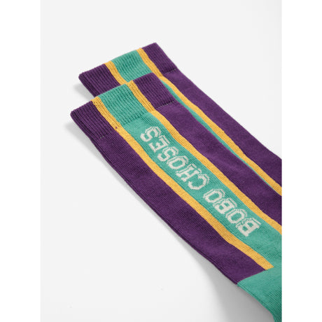 Bobo Choses Violet Bobo Choses Embossed Extralong Strømper
