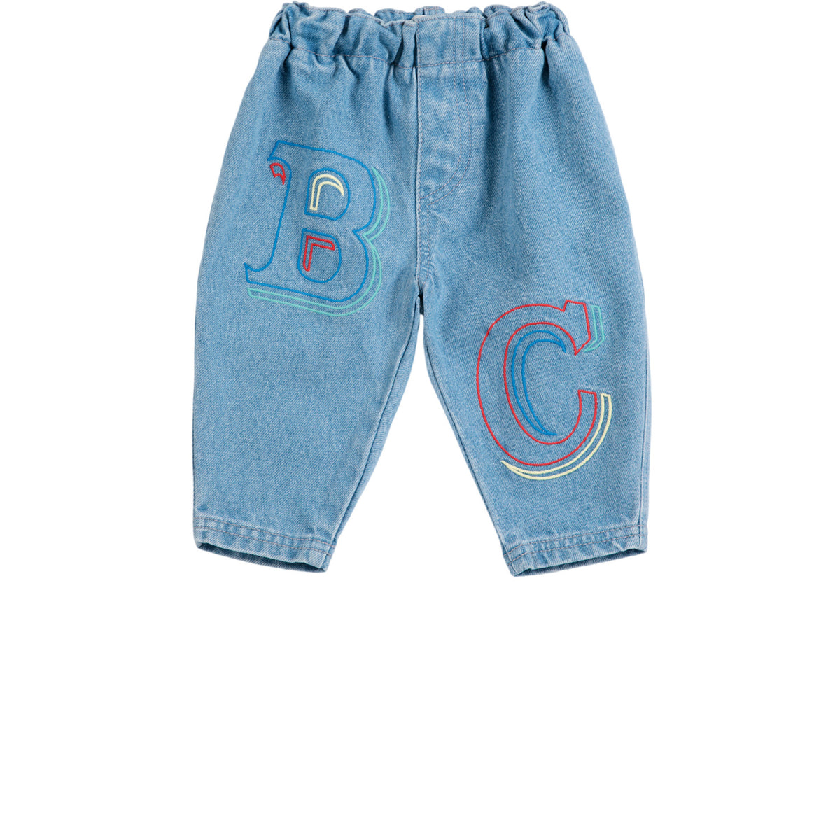 Bobo Choses Blue B.C. Embossed Denim Bukser