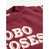 Bobo Choses Burgundy Red Bobo Choses Embossed Collegegenser