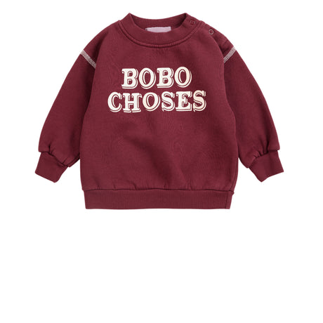 Bobo Choses Burgundy Red Bobo Choses Embossed Collegegenser