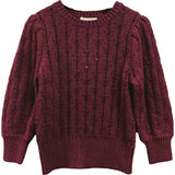 Fliink Burgendy Bon Cashmere Bluse