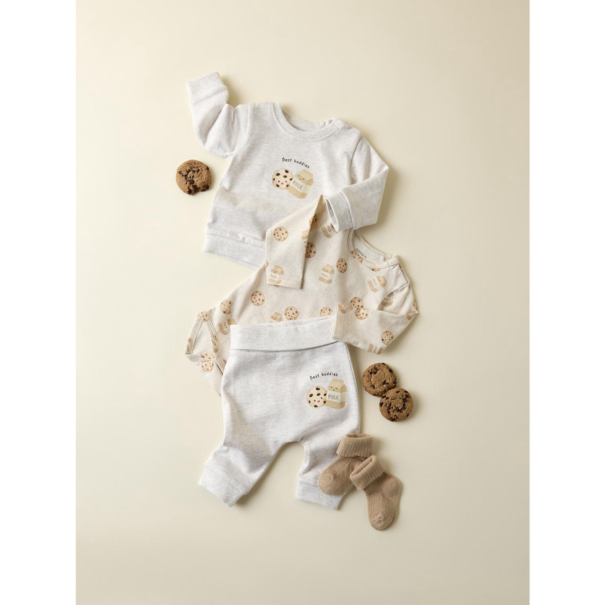 Name It Peyote Melange Nbnlokie Sweat Bukser Bru
