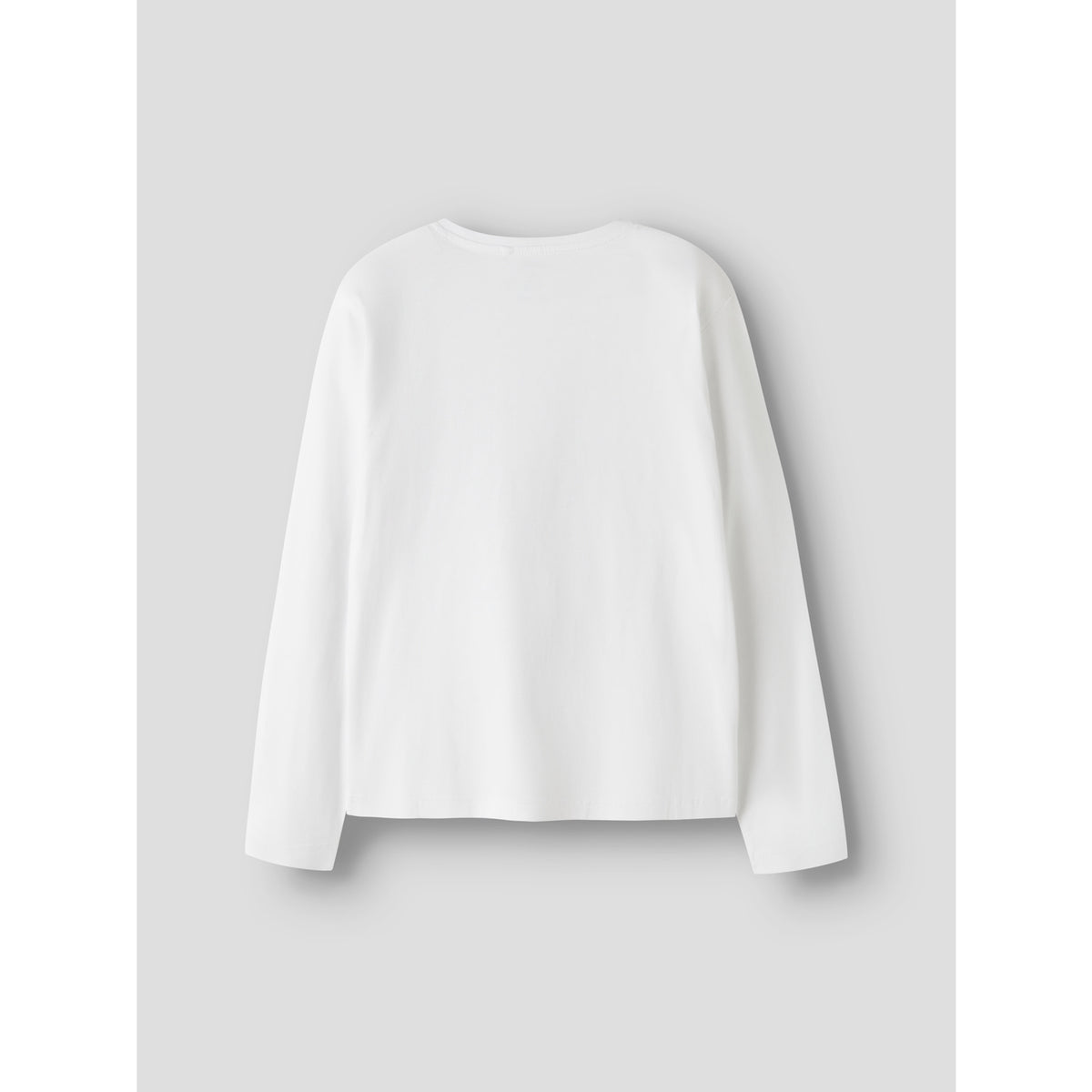 Name It Bright White Leo Bow Nkfveen Ls Nreg Topp