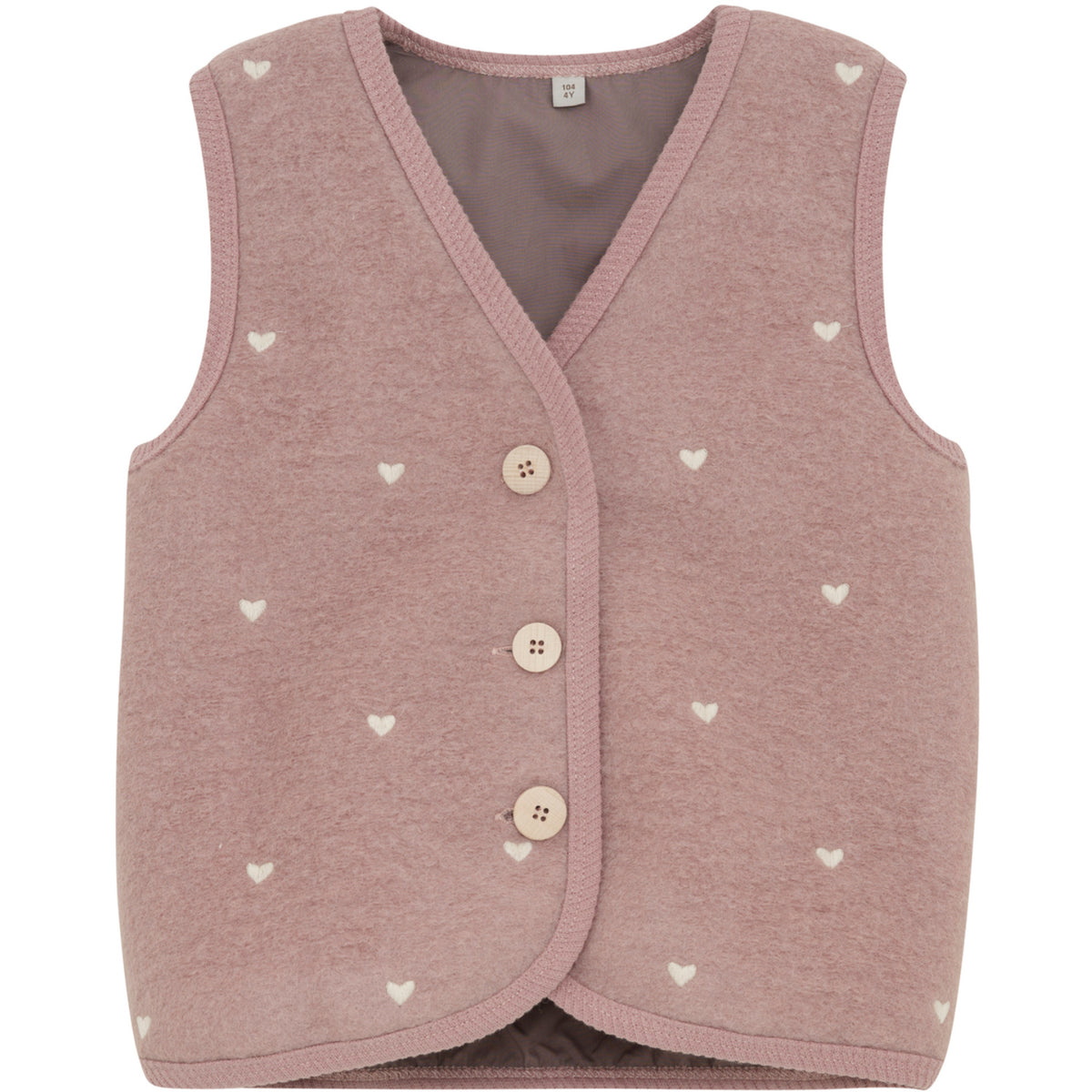Huttelihut Deauville Mauve Vest Ull Emb. M/ Lining