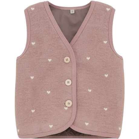 Huttelihut Deauville Mauve Vest Ull Emb. M/ Lining