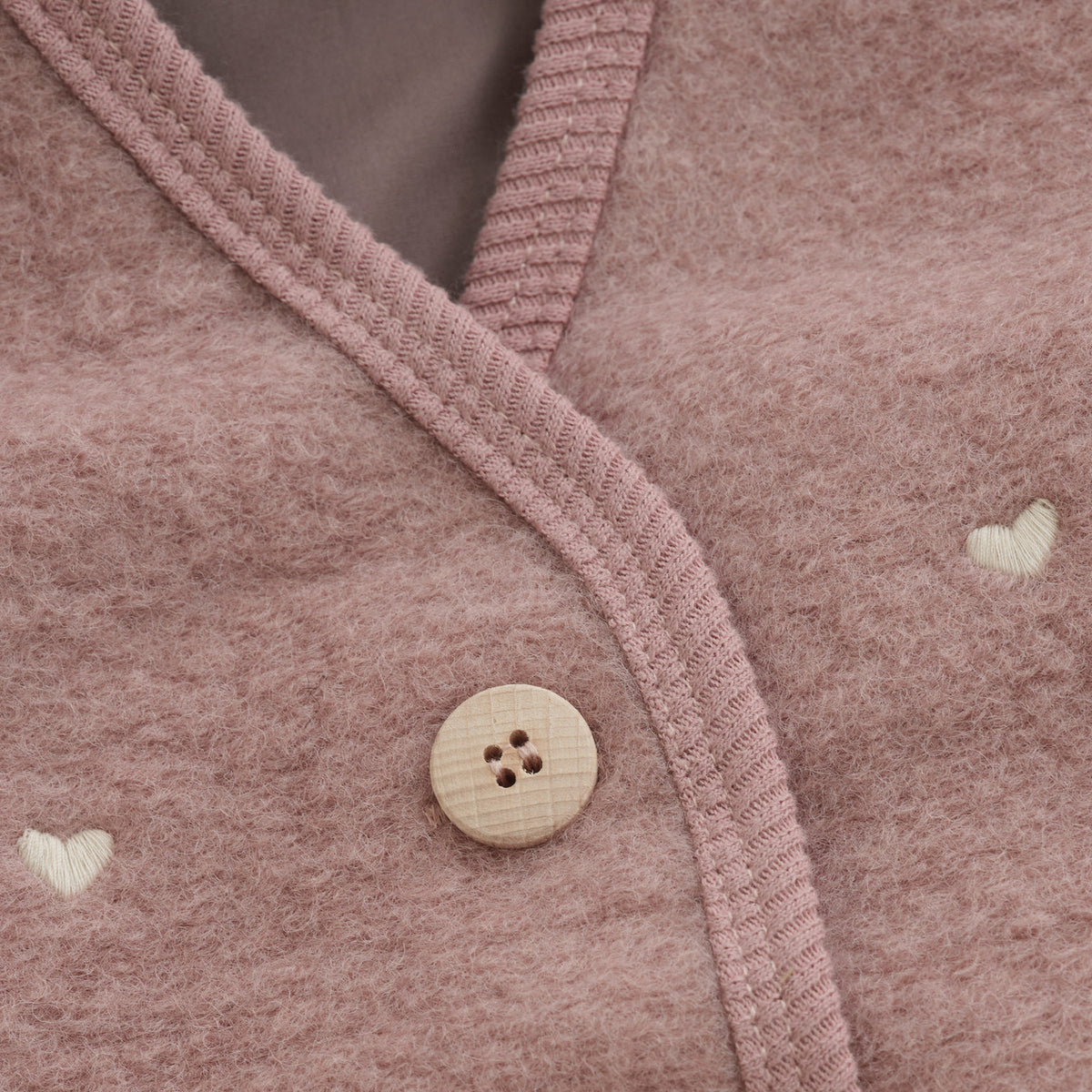 Huttelihut Deauville Mauve Vest Ull Emb. M/ Lining
