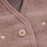 Huttelihut Deauville Mauve Vest Ull Emb. M/ Lining