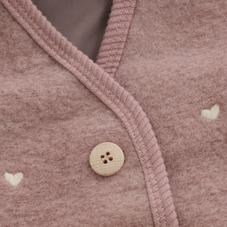Huttelihut Deauville Mauve Vest Ull Emb. M/ Lining