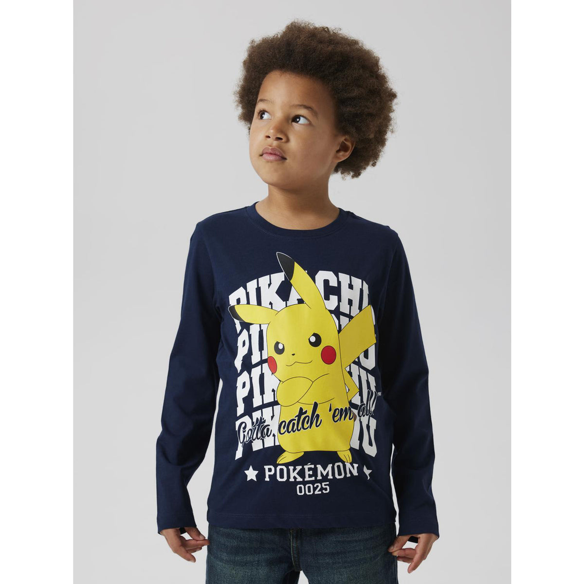 Name It Navy Blazer Nkmast Pokemon Ls Nreg Topp Box Noos Sky