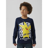 Name It Navy Blazer Nkmast Pokemon Ls Nreg Topp Box Noos Sky