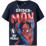 Name It Navy Blazer Nmmmarvin Spider Ss Nreg Topp Noos Mar