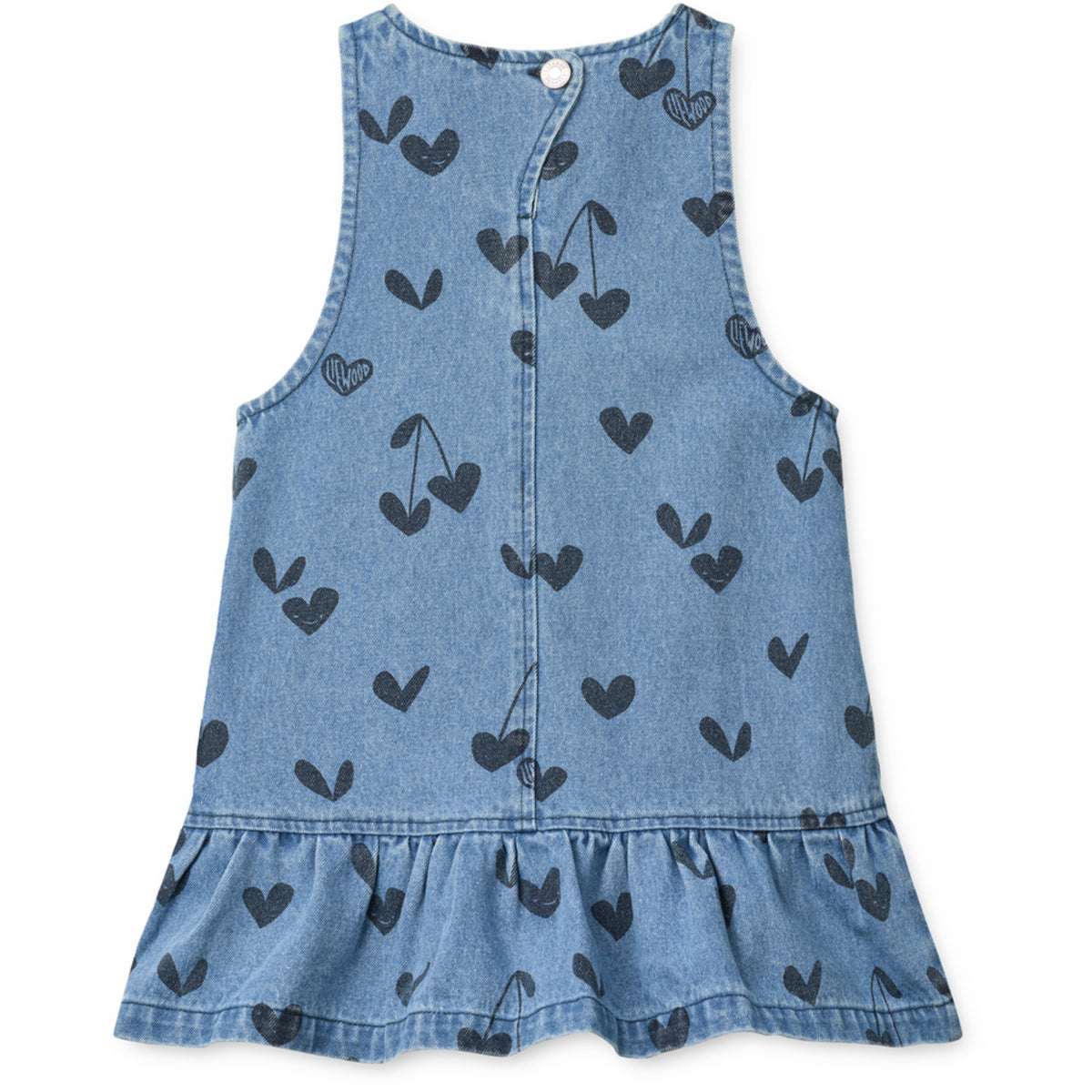 LIEWOOD Sweethearts / Denim Angelica Printed Denim Frill Kjole