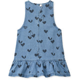 LIEWOOD Sweethearts / Denim Angelica Printed Denim Frill Kjole