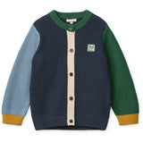 LIEWOOD Classic Navy Multi Mix Thea Bomull Strikk Cardigan