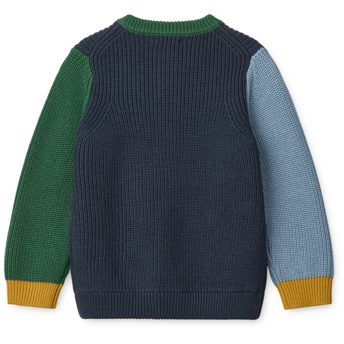 LIEWOOD Classic Navy Multi Mix Thea Bomull Strikk Cardigan
