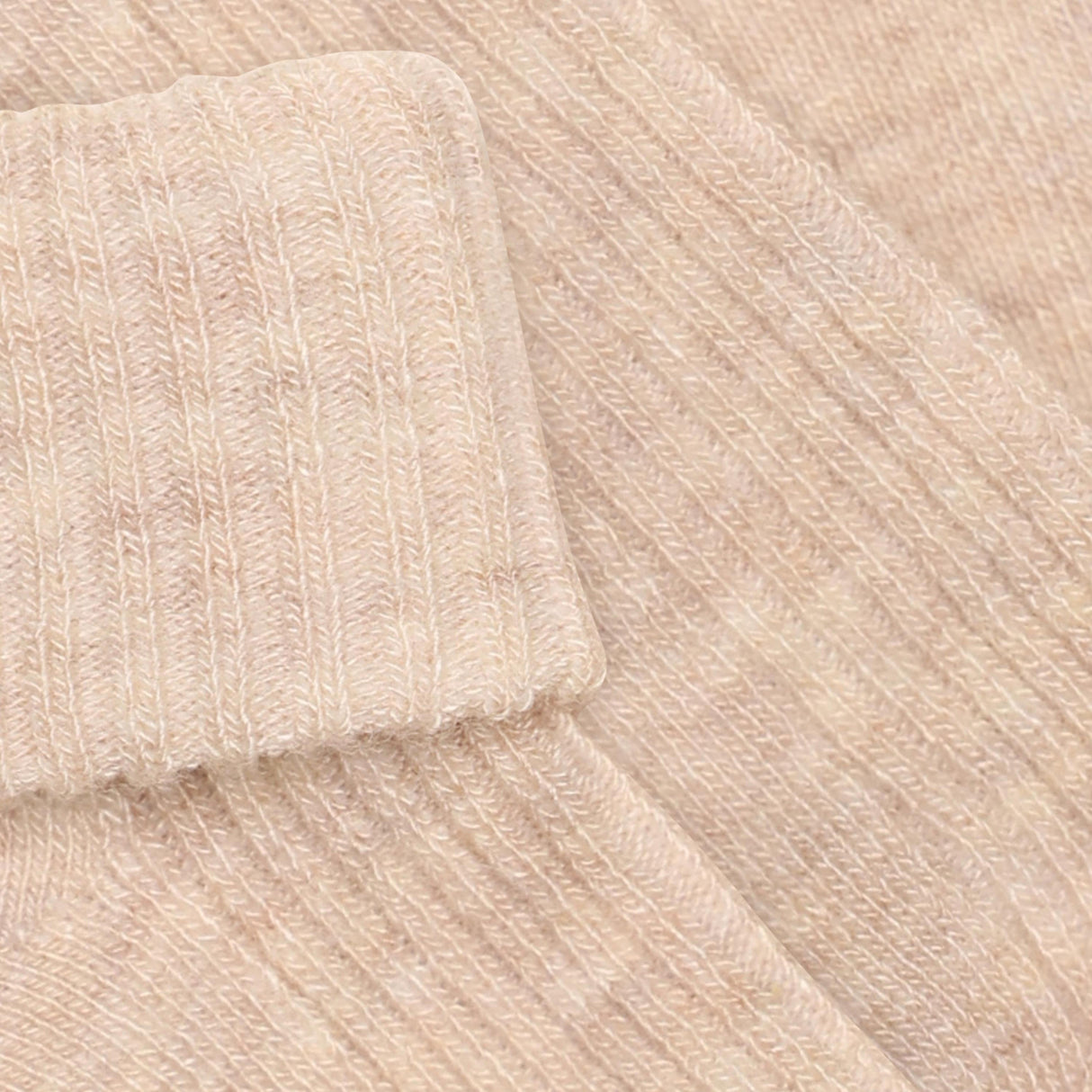 Minymo Sheer Bliss Melange Baby 2X2 Rib Ull Strømper 2-Pakning