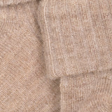 Minymo Silver Mink Melange Baby 2X2 Rib Ull Strømper 2-Pakning