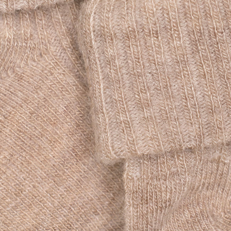 Minymo Silver Mink Melange Baby 2X2 Rib Ull Strømper 2-Pakning